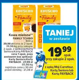 Carrefour Kawa mielona Family Tchibo Eduscho oferta
