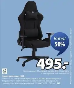 JYSK Krzesło gamingowe oferta