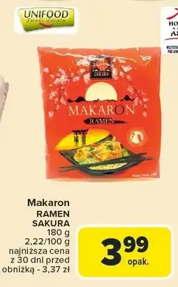 Carrefour Market Makaron ramen Sakura Unifood oferta