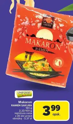 Carrefour Market Makaron Ramen Sakura Unifood oferta