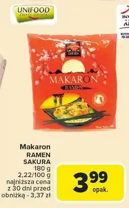 Carrefour Market Makaron Ramen Sakura Unifood oferta