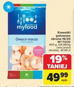 Carrefour Market Krewetki gotowane My Food oferta