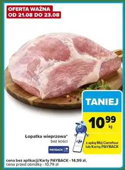 Carrefour Express Łopatka wieprzowa bez kości Carrefour Express oferta