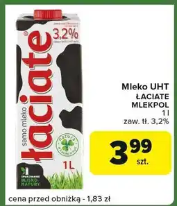 Carrefour Express Mleko UHT Łaciate Mlekpol oferta