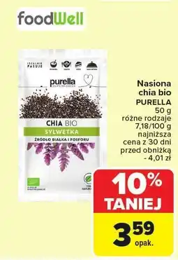 Carrefour Market Nasiona chia bio Purella oferta