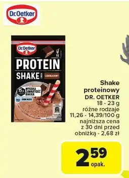 Carrefour Market Shake proteinowy Dr. Oetker oferta
