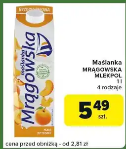 Carrefour Express Napój mleczny Mrągowska Mlekpol oferta
