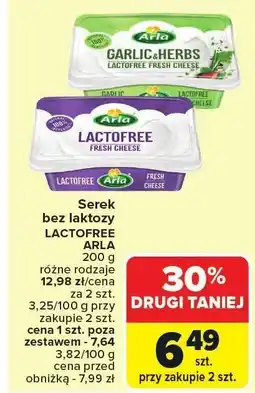 Carrefour Market Serek bez laktozy Lactofree Arla oferta