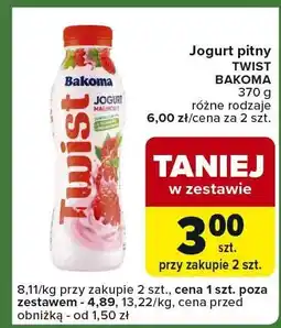Carrefour Express Jogurt pitny Twist Bakoma oferta