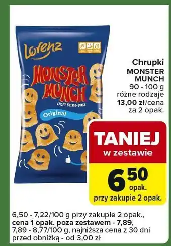 Carrefour Express Chrupki Monster Munch Lorenz oferta