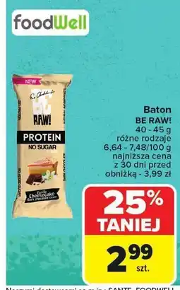 Carrefour Market Baton BE RAW! różne rodzaje oferta