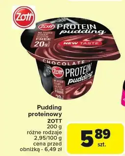 Carrefour Market Pudding proteinowy Zott oferta
