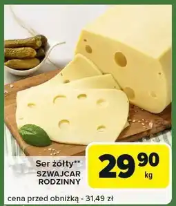 Carrefour Express Ser żółty szwajcar rodzinny Carrefour Express oferta