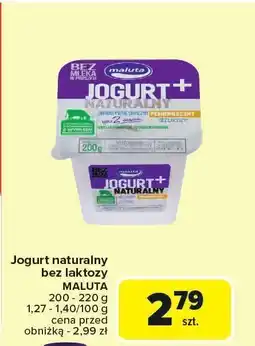 Carrefour Market Jogurt naturalny bez laktozy Maluta oferta