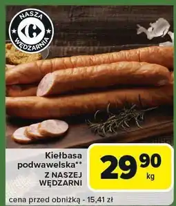 Carrefour Express Kiełbasa podwawelska z naszej wędzarni Carrefour oferta