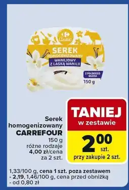 Carrefour Express Serek homogenizowany Carrefour oferta