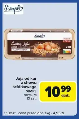 Carrefour Express Jaja od kur z chowu ściółkowego rozm. M Simpl oferta