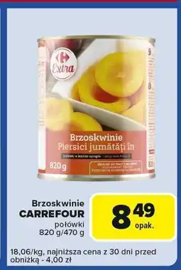 Carrefour Express Brzoskwinie połówki Carrefour oferta