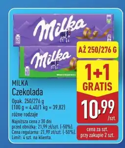 ALDI Czekolada Milka oferta