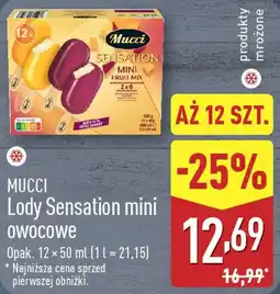 ALDI Lody Sensation mini owocowe oferta