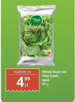 Biedronka Młode liście mix Vital Fresh 80 g oferta
