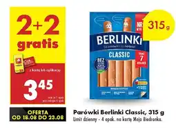 Biedronka Parówki Berlinki Classic oferta