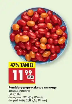 Biedronka Pomidory papryczkowe na wagę Biedronka oferta