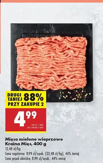 Biedronka Mięso mielone wieprzowe Kraina Mięs oferta