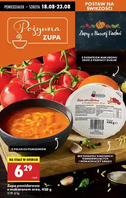 Biedronka Zupa pomidorowa z makaronem orzo Biedronka oferta