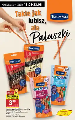 Biedronka Kabanosy Gryzzale z kurczaka z indykiem Tarczyński oferta