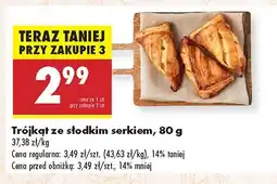 Biedronka Trójkąt ze słodkim serkiem Biedronka oferta