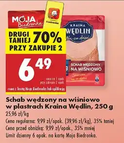 Biedronka Schab wędzony na wiśniowo Kraina Wędlin oferta