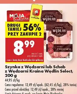 Biedronka Szynka z Wędzarni Kraina Wędlin Select oferta