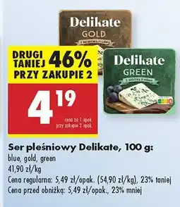 Biedronka Ser pleśniowy Delikate blue, gold, green oferta