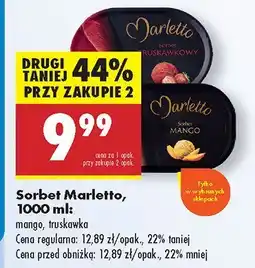 Biedronka Sorbet Marletto mango, truskawka oferta