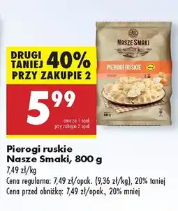 Biedronka Pierogi ruskie Nasze Smaki oferta