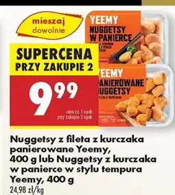 Biedronka Nuggetsy z fileta z kurczaka panierowane Yeemy oferta