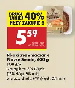 Biedronka Placki ziemniaczane Nasze Smaki oferta