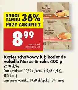 Biedronka Kotlet schabowy lub kotlet de volaille Nasze Smaki oferta