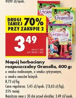 Biedronka Napój herbaciany rozpuszczalny Granella oferta