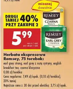 Biedronka Herbata ekspresowa Remsey oferta