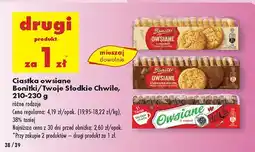 Biedronka Ciastka owsiane Bonitki/Twoje Słodkie Chwile oferta