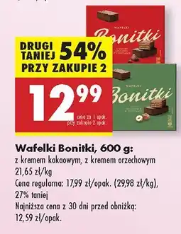 Biedronka Wafelki Bonitki oferta