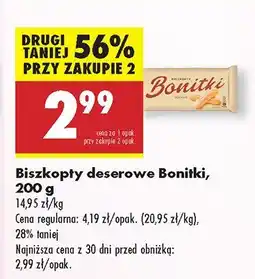 Biedronka Biszkopty deserowe Bonitki oferta