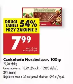 Biedronka Czekolada Nussbeisser oferta