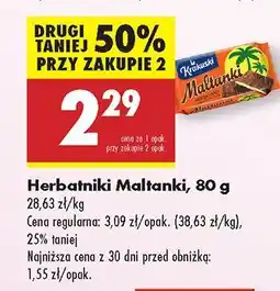 Biedronka Herbatniki Maltanki Krakuski oferta