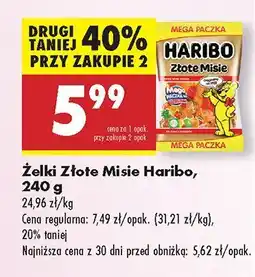 Biedronka Żelki Złote Misie Haribo oferta
