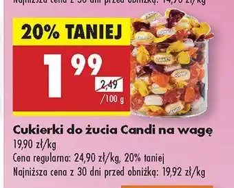 Biedronka Cukierki do żucia Candi na wagę oferta