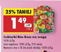 Biedronka Cukierki Bim Bom na wagę oferta
