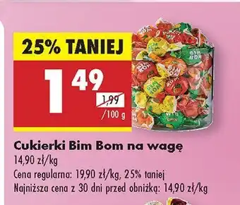 Biedronka Cukierki Bim Bom na wagę oferta